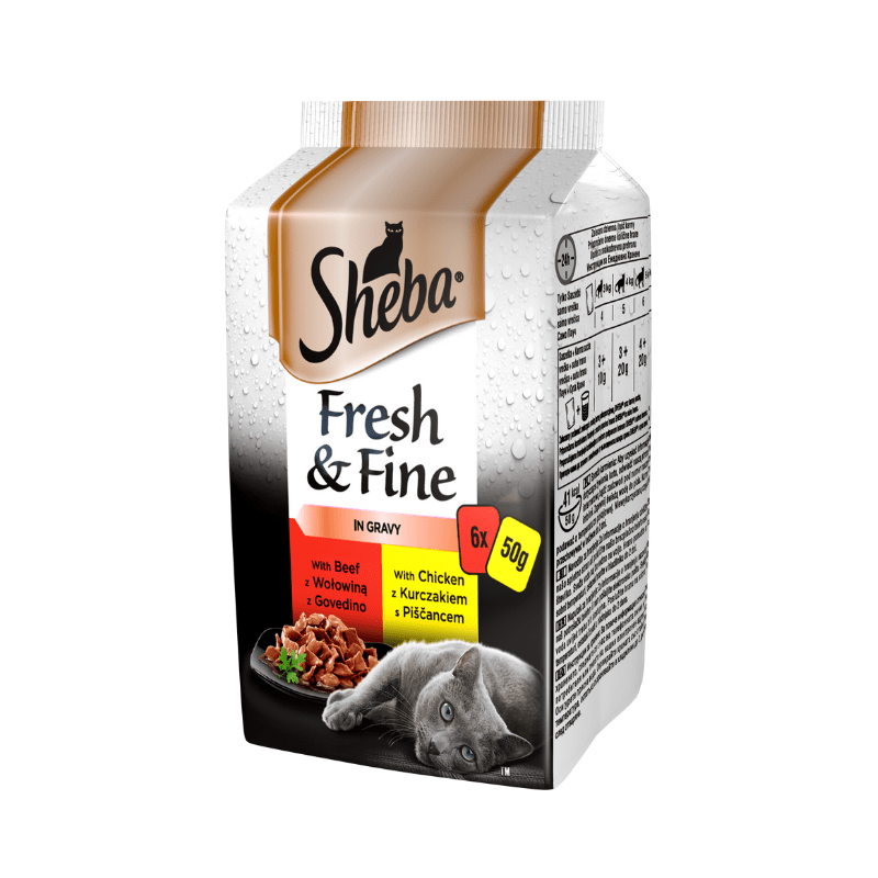 Karmy mokre dla kota - Sheba Fresh & Fine Mięsne dania w sosie 50g