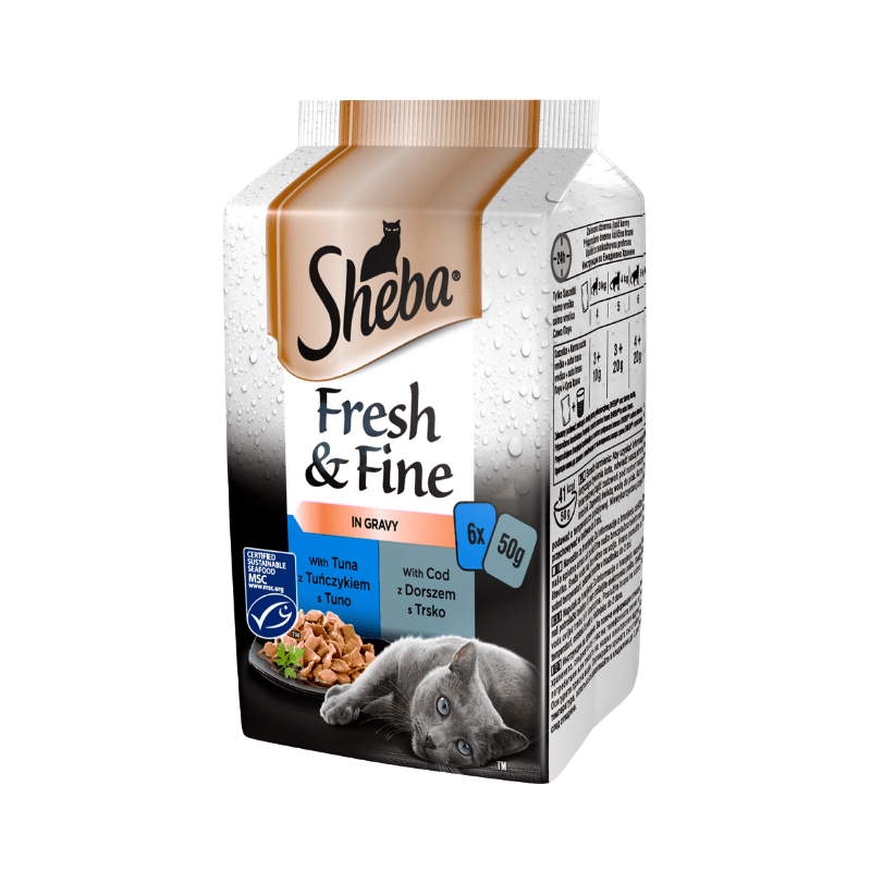 Karmy mokre dla kota - Sheba Fresh & Fine Rybne dania w sosie 50g
