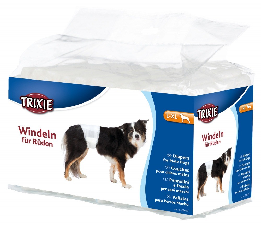 Produkty higieniczne - Trixie Pieluchy dla psów rozmiar L-XL 12 szt.
