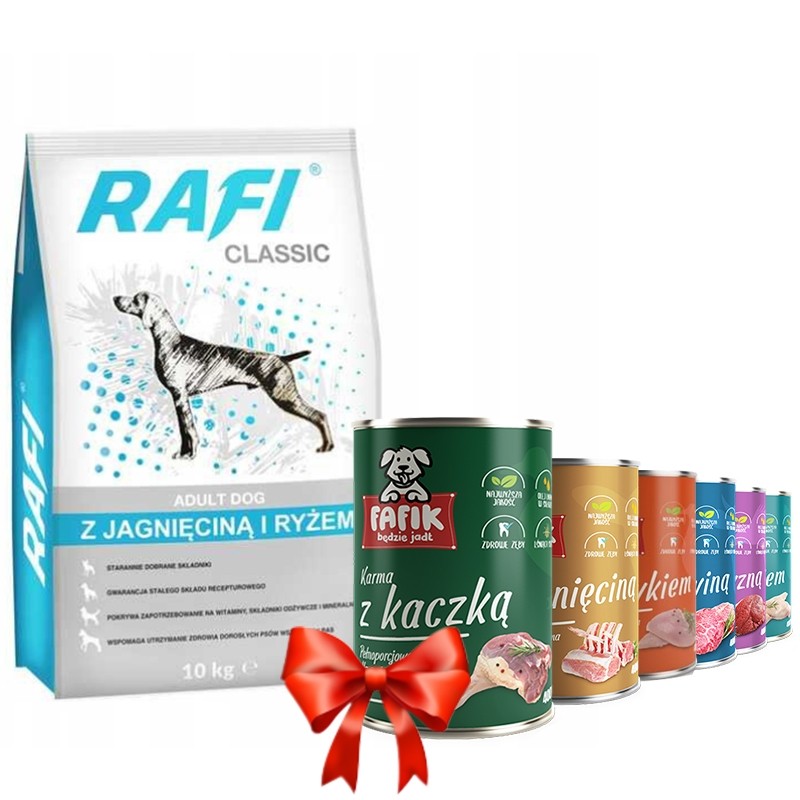 Karmy suche dla psa - Rafi Classic z jagnięciną i ryżem 10kg