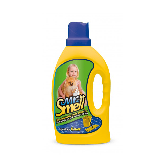 Produkty higieniczne - Mr Smell Płyn bioenzymatyczny do mycia podłóg o zapachu kwiatowym 1l