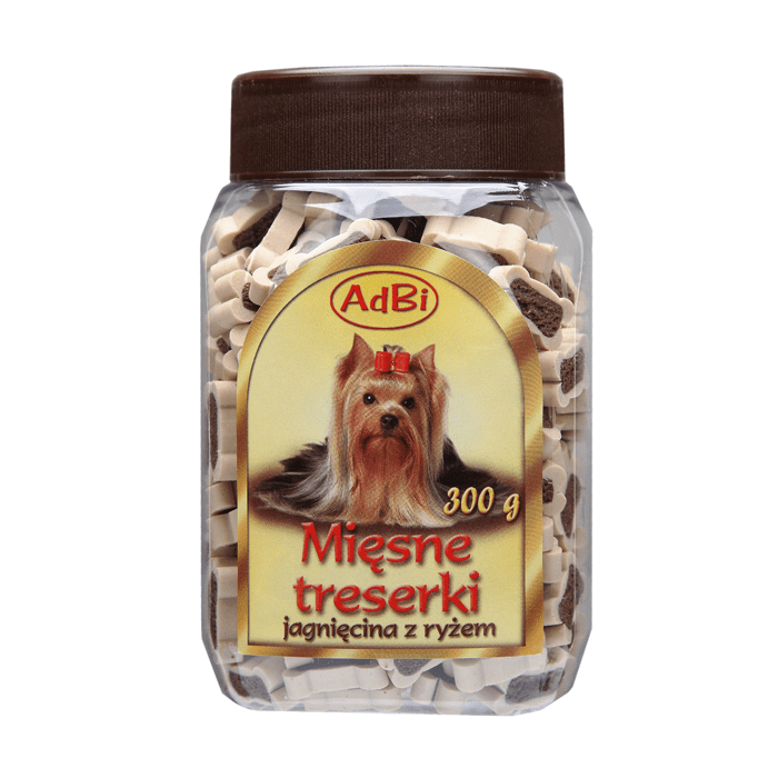 Przysmaki dla psa - AdBi Mięsne Treserki z jagnięciną i ryżem 300g
