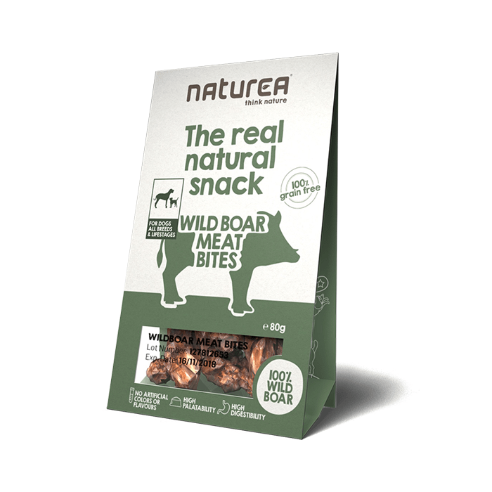 Przysmaki dla psa - Naturea Real Natural Snack bezzbożowy z dzikiem 80g