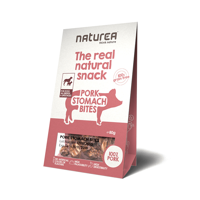 Przysmaki dla psa - Naturea Real Natural Snack bezzbożowy z wieprzowiną 80g