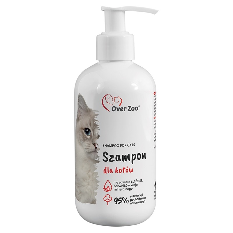 Higiena, pielęgnacja sierści - Over Zoo szampon dla kotów 250ml