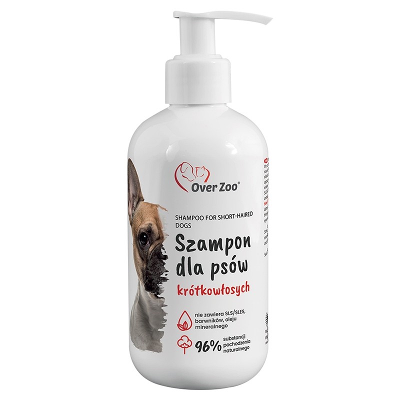 Higiena, pielęgnacja sierści - Over Zoo Szampon dla psów o krótkiej sierści 250ml