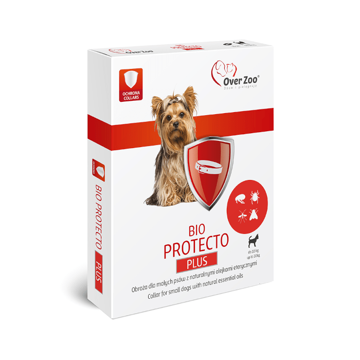 Preparaty lecznicze - Over Zoo Obroża BIO Protecto Plus dla małych psów do 10kg 35cm