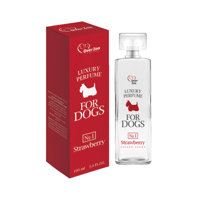 Produkty higieniczne - Over Zoo Perfumy o zapachu truskawkowym dla psów 100ml
