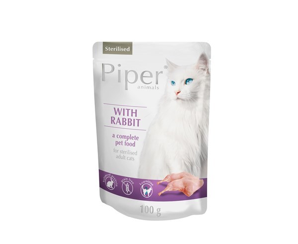 Karmy mokre dla kota - Piper Sterilised 100g x 10