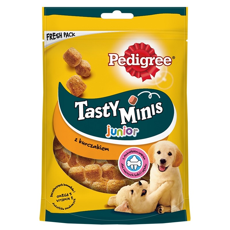 Przysmaki dla psa - Pedigree Tasty Minis Junior kurczak 125g