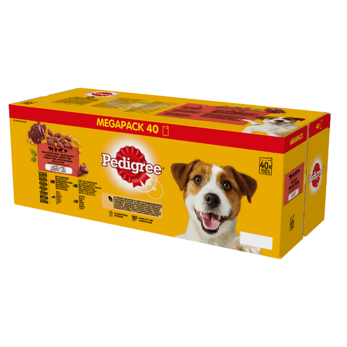 Karmy mokre dla psa - Pedigree Adult mix smaków w galaretce 100g x 40