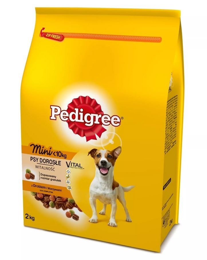 Karmy suche dla psa - Pedigree Adult Mini Vital Protection Drób z warzywami
