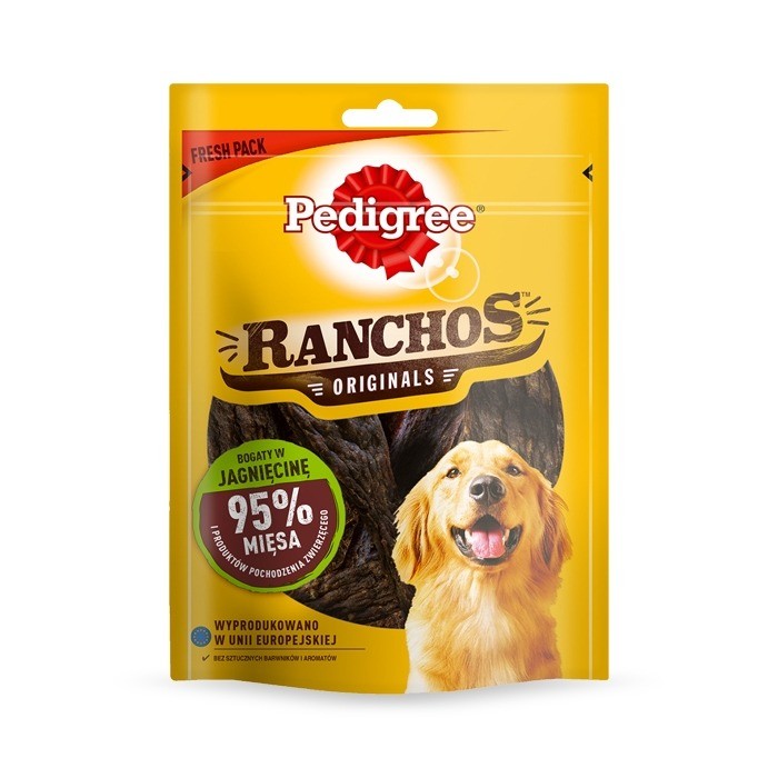 Przysmaki dla psa - Pedigree Ranchos 95% jagnięcina 70g