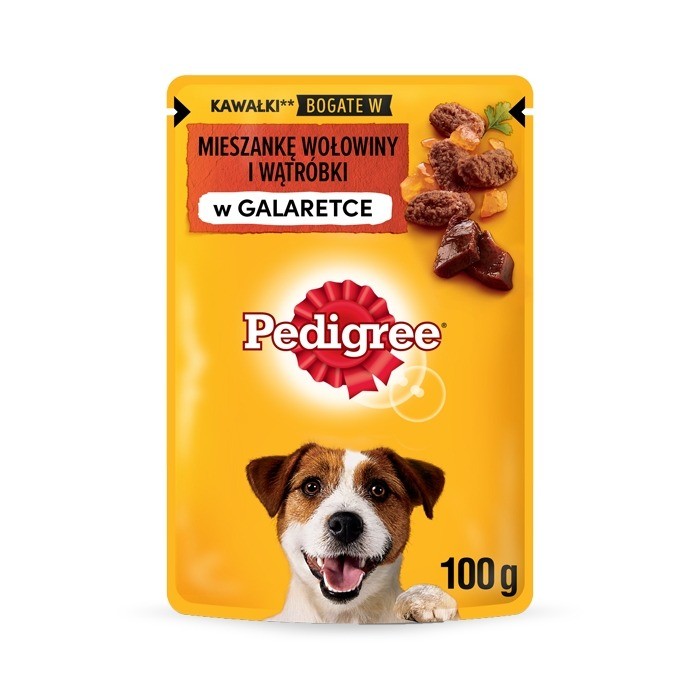 Karmy mokre dla psa - Pedigree Adult w galaretce 100g x 12