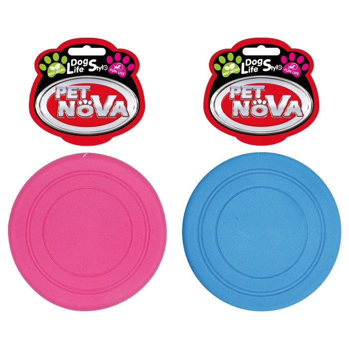 Zabawki - Pet Nova Frisbee dysk gumowy o aromacie mięty 18cm