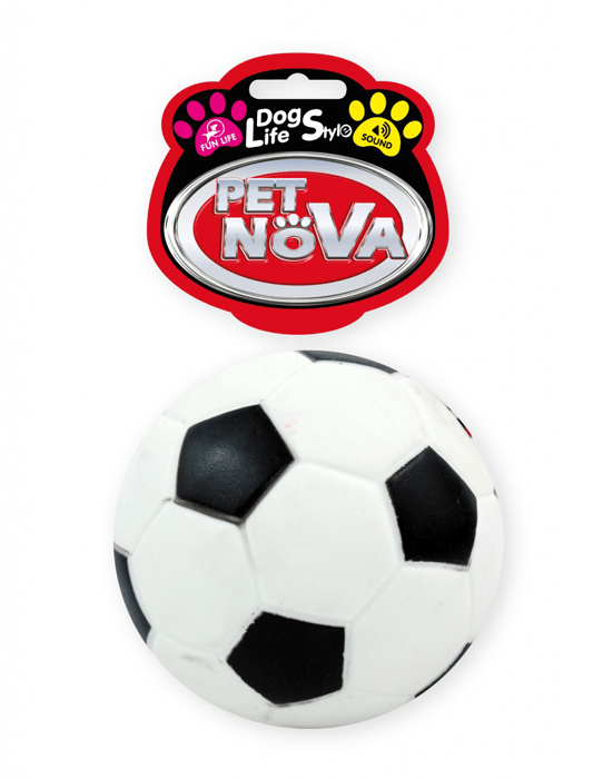 Zabawki - Pet Nova Piłka futbolowa Soccer Ball z dźwiękiem