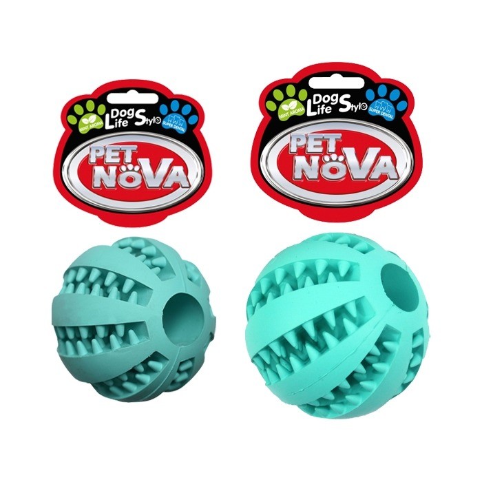 Zabawki - Pet Nova Superdental Piłka gumowa baseball z miętą