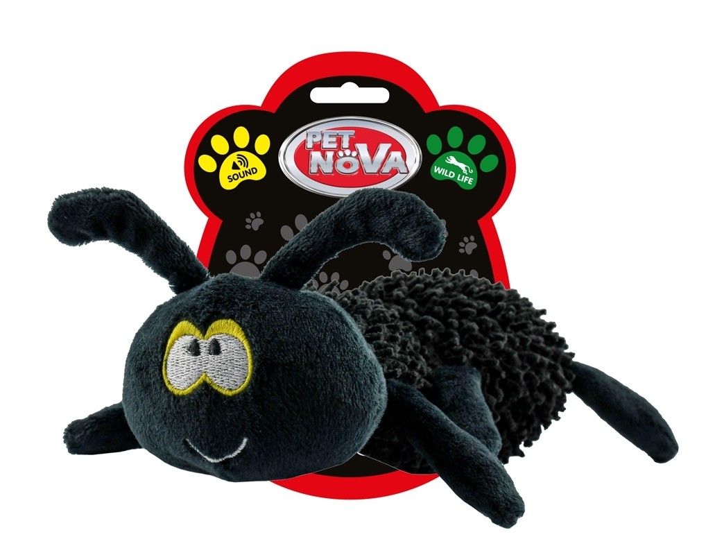 Zabawki - Pet Nova Pająk pluszowy czarny 21cm
