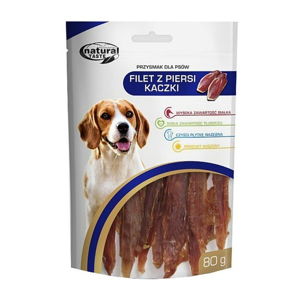 Przysmaki dla psa - Natural Taste Dog filet z piersi kaczki 80g