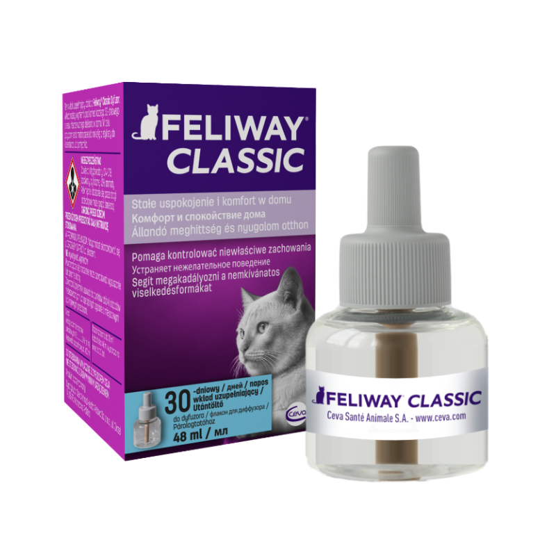 Suplementy - Feliway Classic - kocie feromony wkład uzupełniający 48 ml