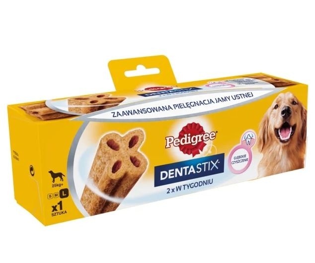 Przysmaki dla psa - Pedigree Dentastix 2x w tygodniu Duże Rasy