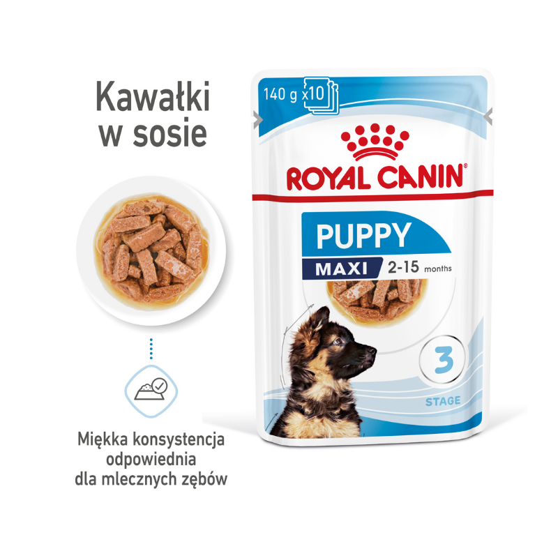Karmy mokre dla psa - Royal Canin Maxi Puppy 140g