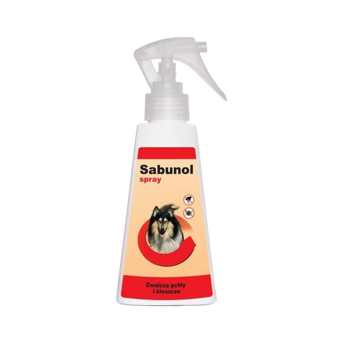 Preparaty lecznicze - Sabunol Spray przeciw pchłom i kleszczom 100ml