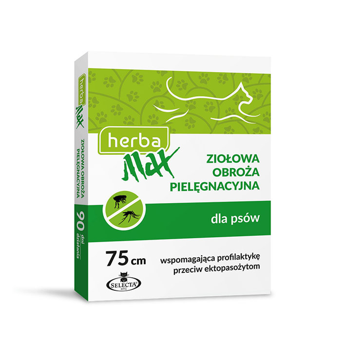 Preparaty lecznicze - Selecta HTC Herba Max Obroża ziołowa dla dużych psów 75cm