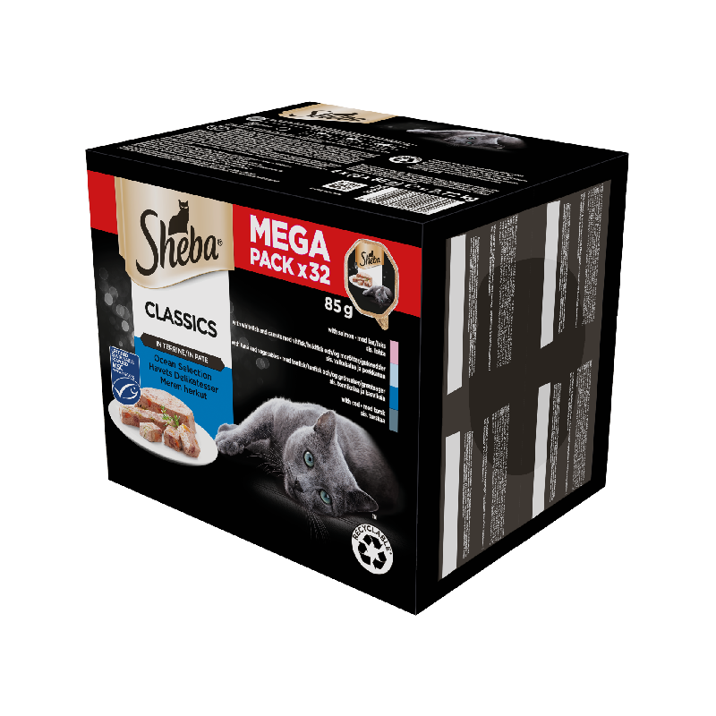 Karmy mokre dla kota - Sheba Classics Rybne smaki w pasztecie 85g