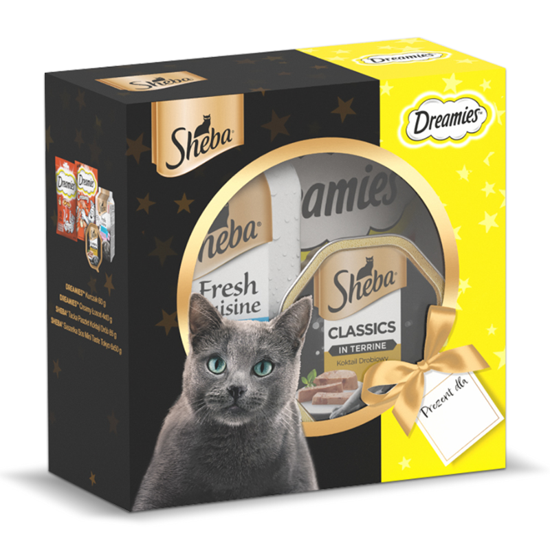 Karmy mokre dla kota - Sheba & Dreamies Prezent dla kota