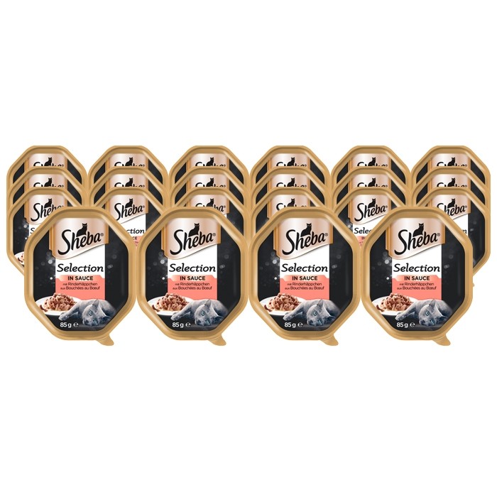 Karmy mokre dla kota - Sheba Sauce Speciale Tacka 85g x 22