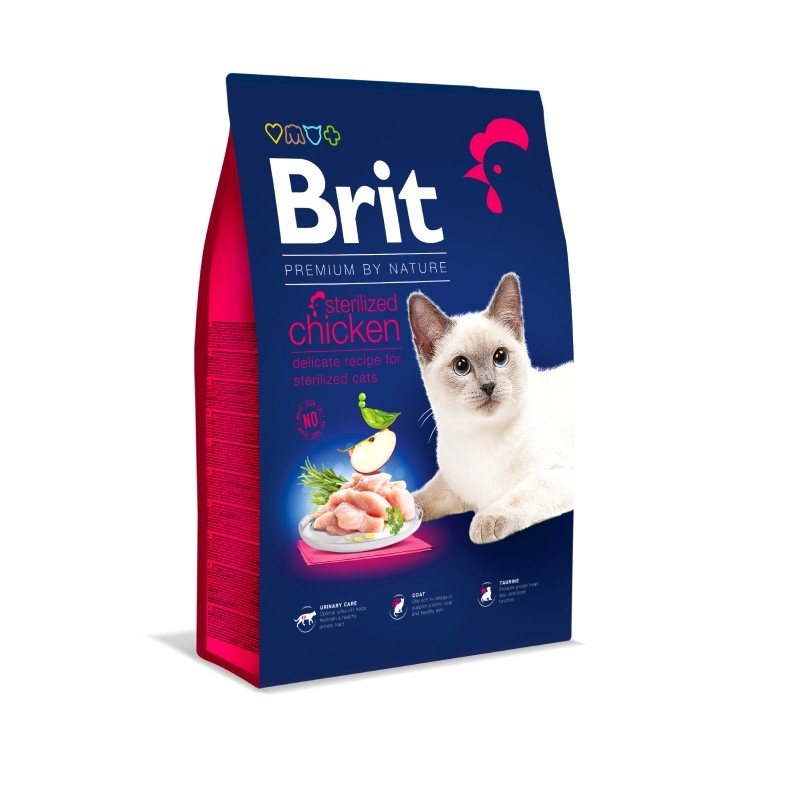 Karmy suche dla kota - Brit Premium Cat Sterilized Chicken