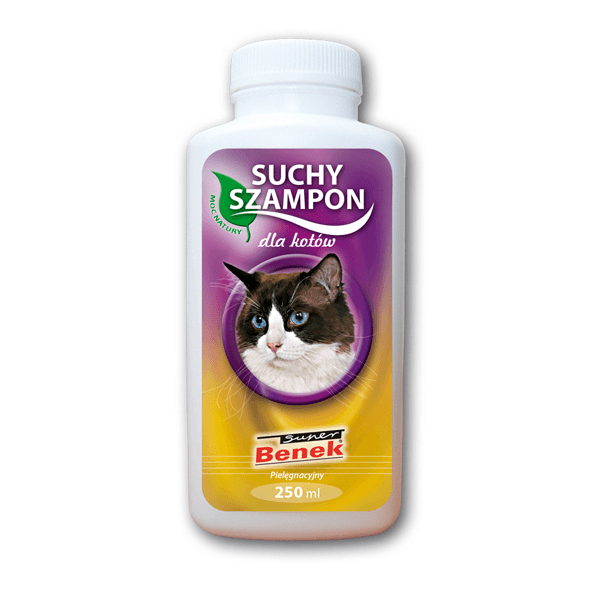 Higiena, pielęgnacja sierści - Benek Suchy szampon pielęgnacyjny dla kota 250ml