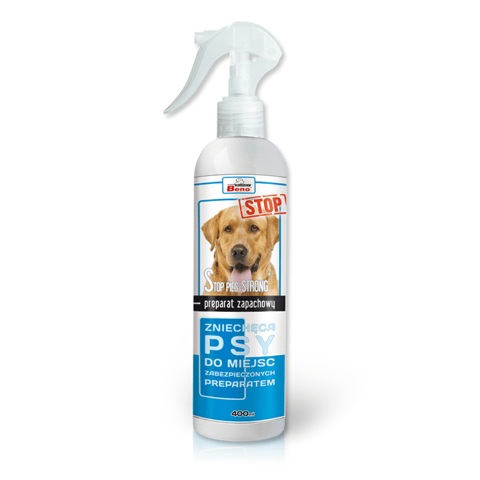 Produkty higieniczne - Super Beno Stop Pies Strong odstraszacz dla psów spray 400ml