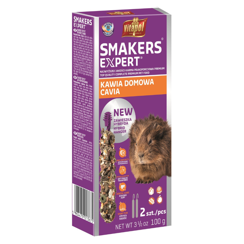 Przysmaki dla małych ssaków - Vitapol Smackers Expert Kolby dla kawii domowej 2szt.