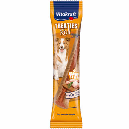 Przysmaki dla psa - Vitakraft Pies Treaties Roll kurczak z boczkiem 26g
