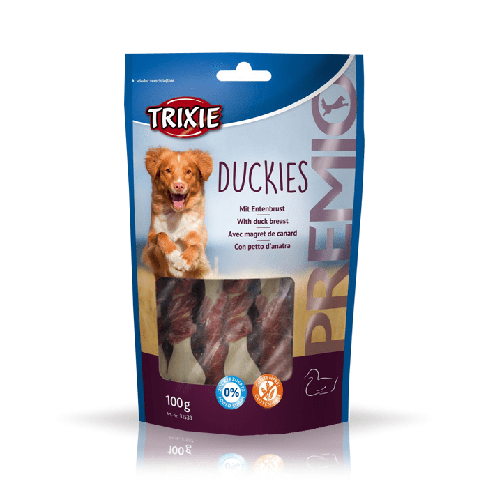 Przysmaki dla psa - Trixie Kości Premio Duckies 100g