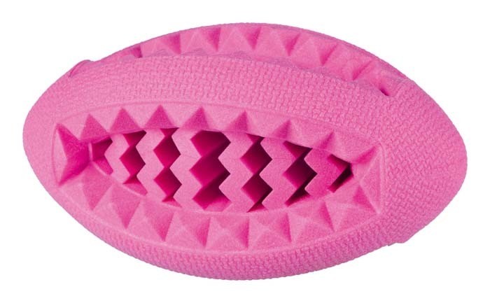 Zabawki - Trixie Piłka rugby z gumy termoplastycznej 13cm