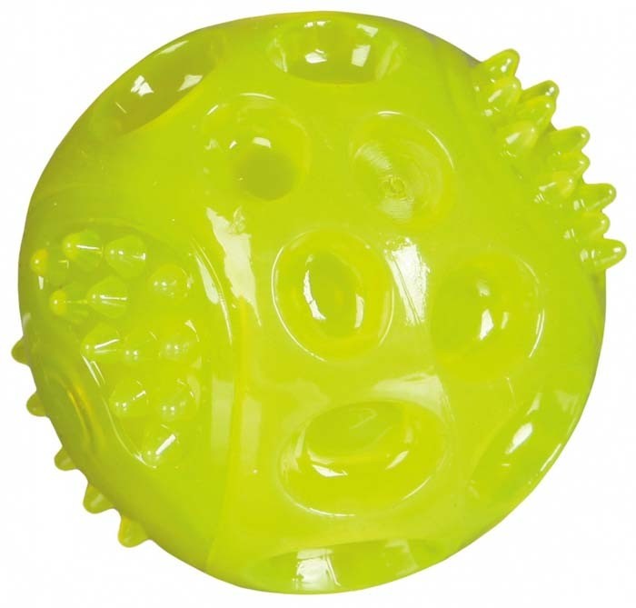 Zabawki - Trixie Piłka świecąca z gumy termoplastycznej 6cm