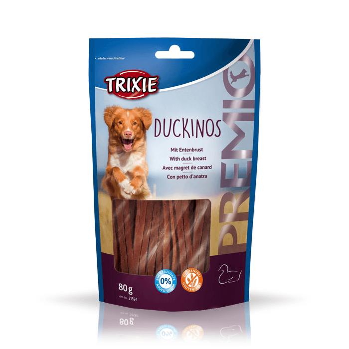 Przysmaki dla psa - Trixie Premio Duckinos paski 80g