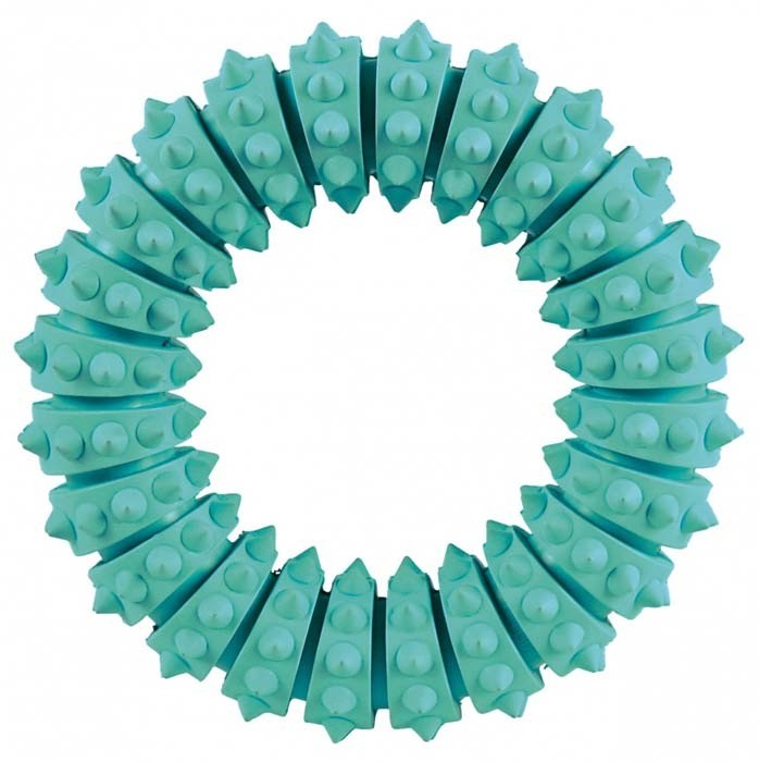 Zabawki - Trixie Ring gumowy z miętą dla psa 12,5cm
