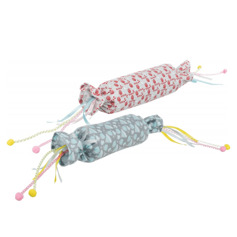 Zabawki - Trixie Xmas Cukierek Zabawka pluszowa z kocimiętką 34cm