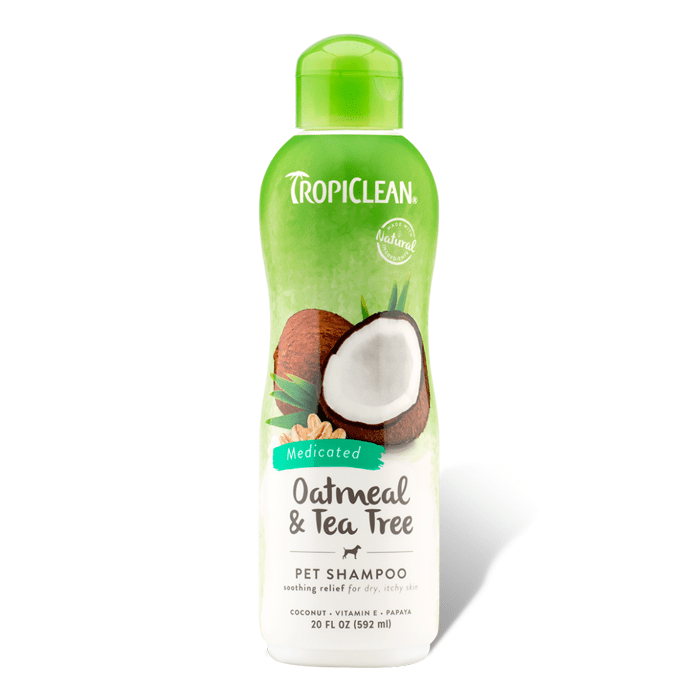 Higiena, pielęgnacja sierści - Tropiclean Oatmeal & Tea Tree Medicated Shampoo Szampon kojący skórę i łagodzący podrażnienia 355ml
