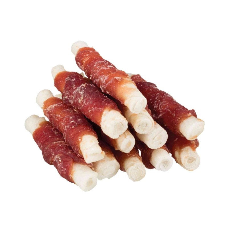 Przysmaki dla psa - Trixie Denta Fun Mini Chewing Rolls pałeczki z kaczką 6cm 120g