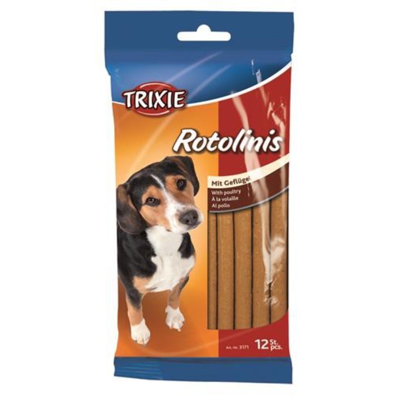 Przysmaki dla psa - Trixie Rotolinis pałeczki dla psa z drobiowe 120g (12szt.)