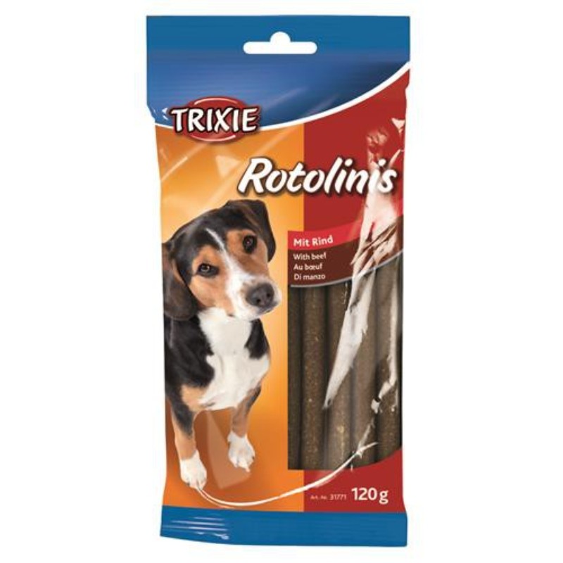 Przysmaki dla psa - Trixie Rotolinis pałeczki dla psa z wołowiny 120g (12szt.)