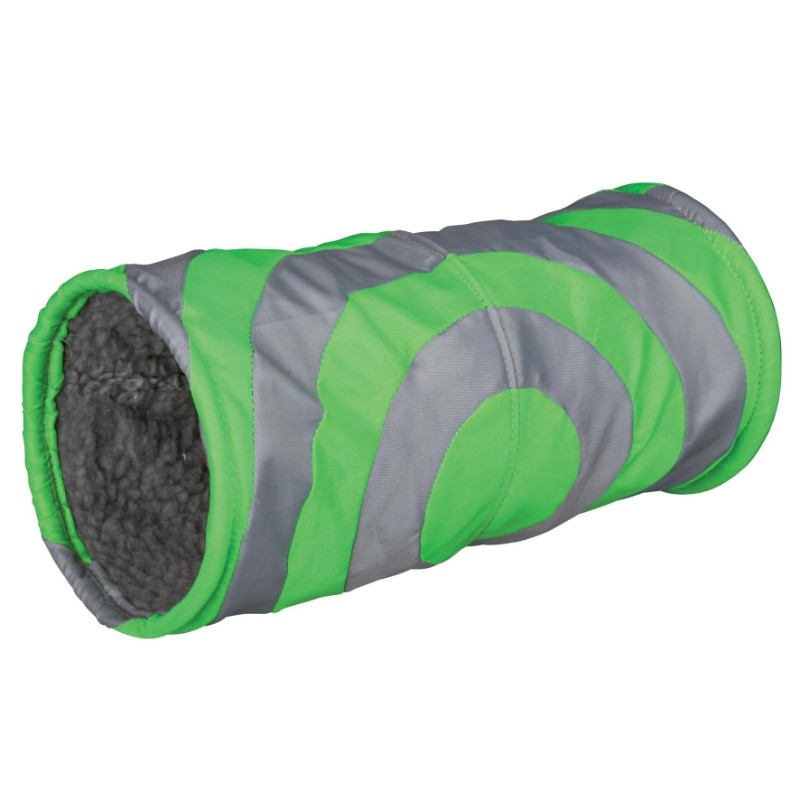 Wyposażenie klatki - Trixie Nylonowy tunel wyściełany futerkiem dla gryzoni 15x35cm