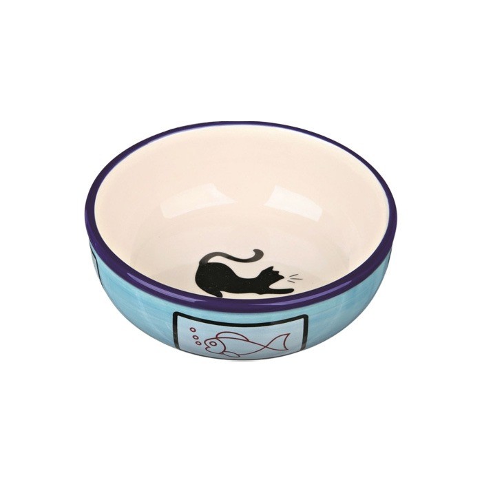 Miski i akcesoria do misek - Trixie Miska ceramiczna dla kota 0,35l