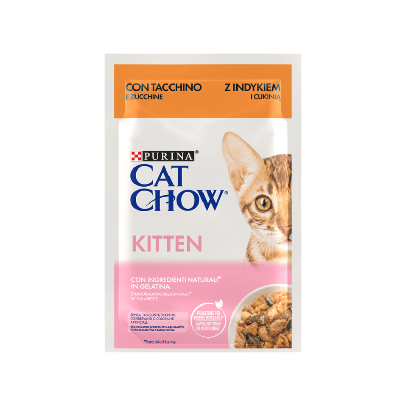 Karmy mokre dla kota - Cat Chow Kitten 85g x 12