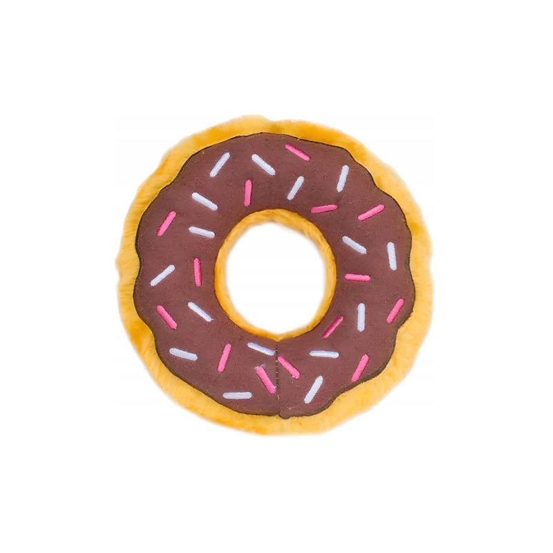 Zabawki - ZippyPaws Pluszowy Donut Standard czekoladowy 18cm